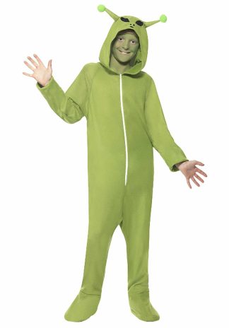 Alien Costumes | Green Alien Jumpsuit Costume for Kids Alien Costumes Alien Costumes