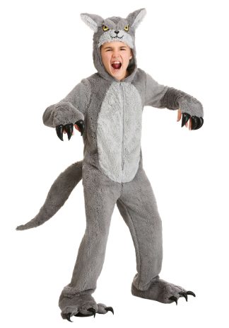 Animal Costumes | Kid’s Grey Wolf Costume Animal Costumes Animal Costumes