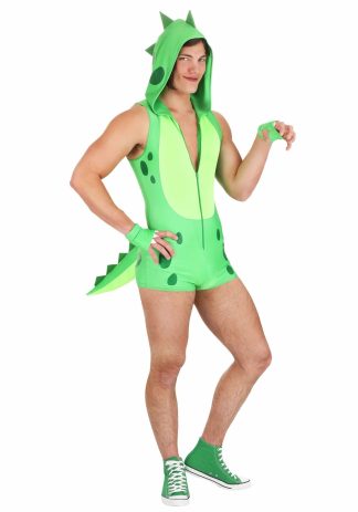 Animal Costumes | Sexy Dino Costume Romper for Men Animal Costumes Animal Costumes