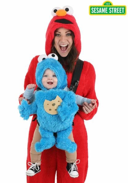 Baby Carrier Costumes | Sesame Street Cookie Monster Baby Carrier Costume Cover Baby Carrier Costumes Baby Carrier Costumes