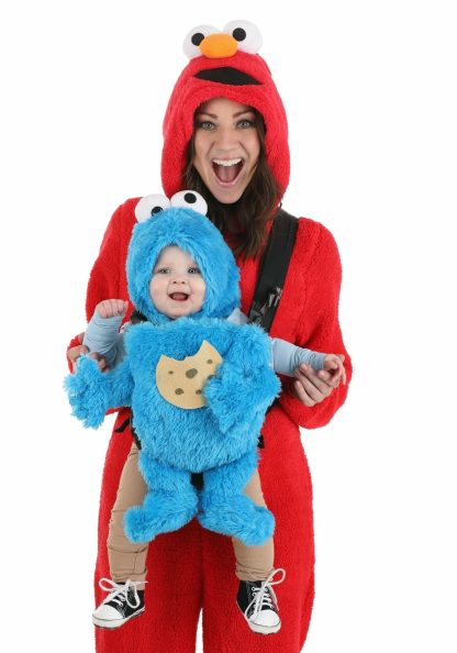 Baby Carrier Costumes | Sesame Street Cookie Monster Baby Carrier Costume Cover Baby Carrier Costumes Baby Carrier Costumes