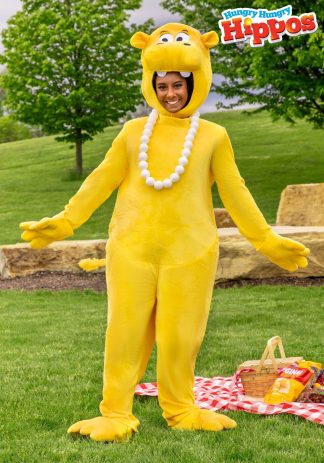 Board Game Costumes | Yellow Hungry Hungry Hippos Adult Costume Board Game Costumes Board Game Costumes