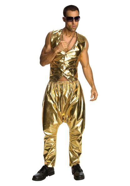 Celebrity Costumes | Gold MC Hammer Pants for Men Celebrity Costumes Celebrity Costumes