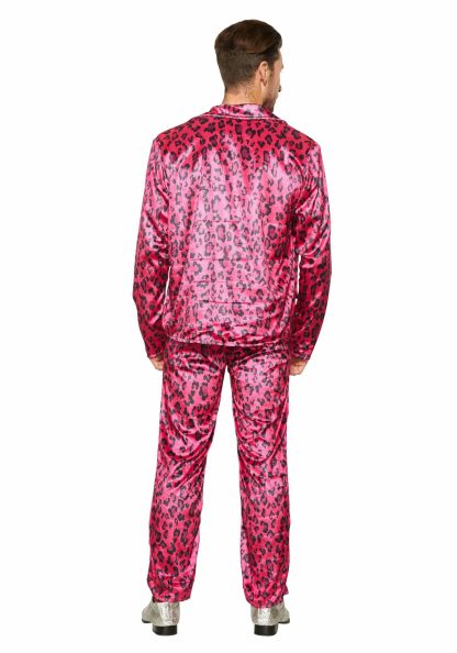 Celebrity Costumes | Pink Leopard Rock Star Costume for Men Celebrity Costumes Celebrity Costumes