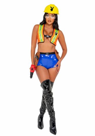 Celebrity Costumes | Playboy Construction Cutie Costume for Women Celebrity Costumes Celebrity Costumes