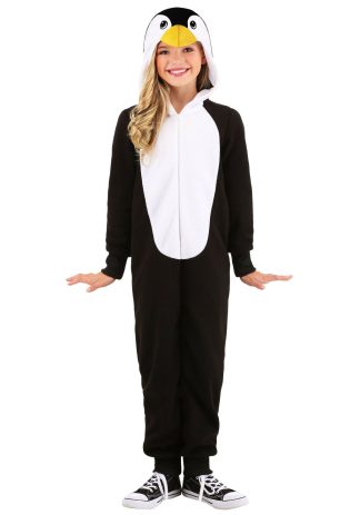 Costume Apparel | Cozy Penguin Onesie Costume for Kids Animal Costumes Animal Costumes