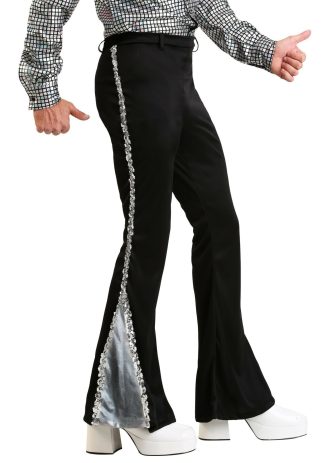 Costume Apparel | Men’s Silver Sequin Disco Pants Costume Apparel Costume Apparel