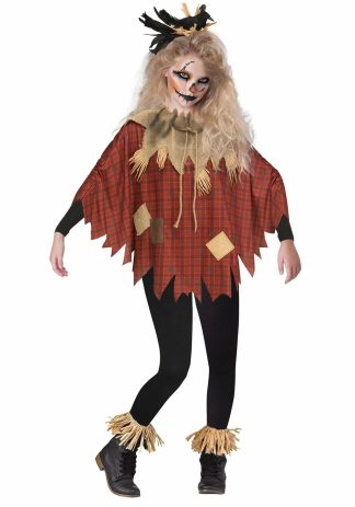 Costume Apparel | Scary Kid’s Scarecrow Poncho Boy Boy