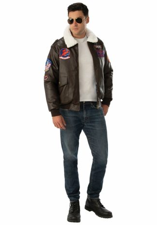 Costume Apparel | Top Gun Bomber Jacket for Adults Costume Apparel Costume Apparel