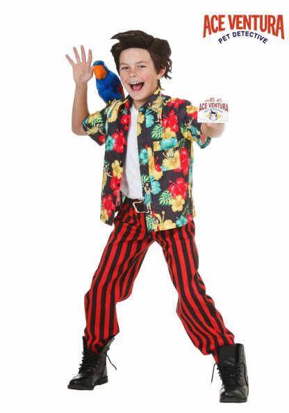 Decades Costumes | Ace Ventura Child Costume with Wig Boy Boy