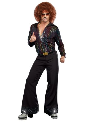 Decades Costumes | Men’s Disco Dude Shirt Costume Mens Decades Costumes