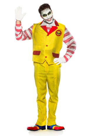 Food Costumes | Evil Fast Food Clown Men’s Costume Food Costumes Food Costumes