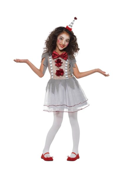 Funny Costumes | Girls Vintage Clown Costume Dress Funny Costumes Funny Costumes