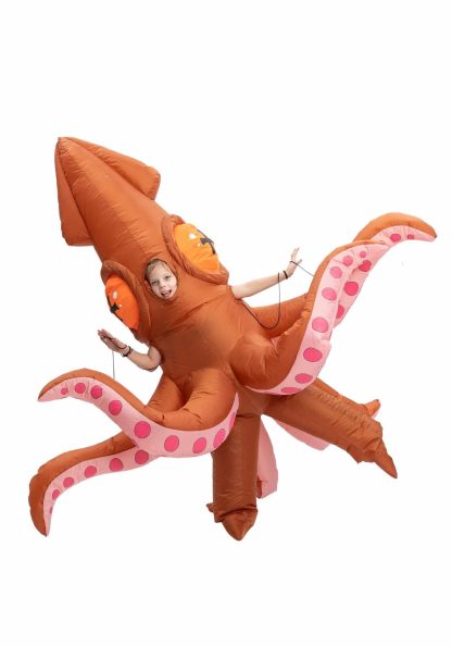 Funny Costumes | Inflatable Giant Squid Costume for Kids Boy Boy