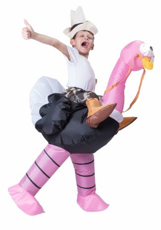 Funny Costumes | Inflatable Ostrich Ride-On Costume for Kids Boy Boy