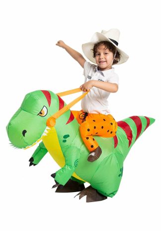 Funny Costumes | Inflatable T-Rex Ride-On Costume for Kids Boy Boy