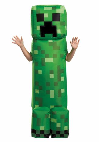 Funny Costumes | Minecraft Creeper Inflatable Kid’s Costume Boy Boy