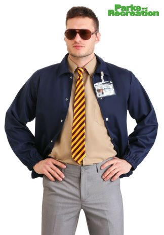 Funny Costumes | Parks and Recreation Burt Macklin Costume for Adults Funny Costumes Funny Costumes