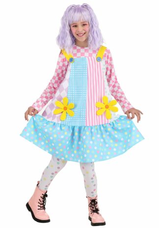 Funny Costumes | Pinafore Clown Costume Dress for Girls Funny Costumes Funny Costumes