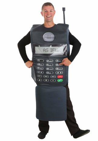 Funny Costumes | Retro Clueless Flip Cell Phone Costume for Adults Funny Costumes Funny Costumes