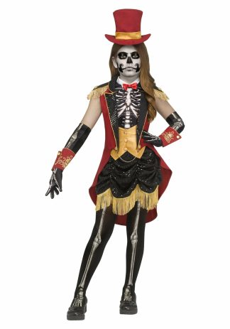 Funny Costumes | Skeletal Ringleader Costume for Girls Funny Costumes Funny Costumes