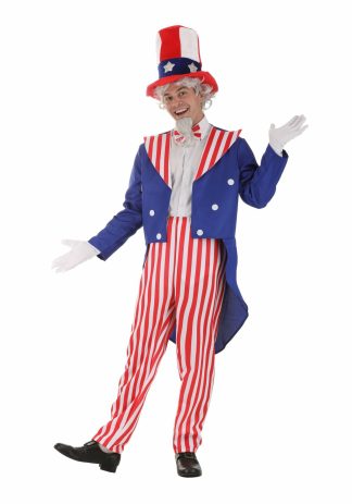 Historical Costumes | Deluxe Uncle Sam Costume for Adults Historical Costumes Historical Costumes