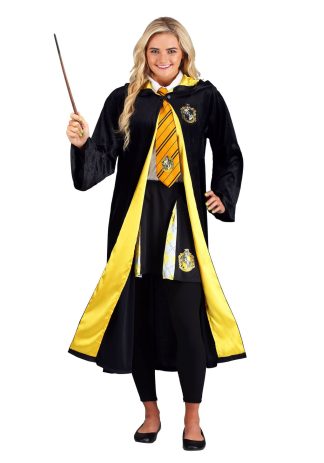 Holiday Costumes | Harry Potter Deluxe Hufflepuff Robe Costume for Adults Holiday Costumes Holiday Costumes