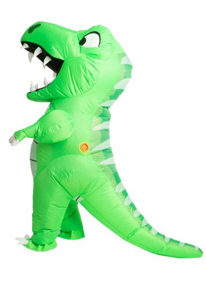 Holiday Costumes | Inflatable Green Dino Costume for Kids Boy Boy