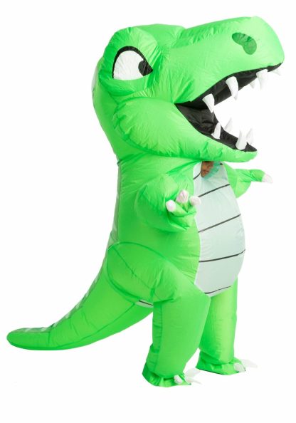 Holiday Costumes | Inflatable Green Dino Costume for Kids Boy Boy