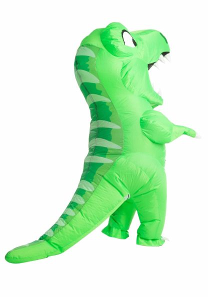 Holiday Costumes | Inflatable Green Dino Costume for Kids Boy Boy