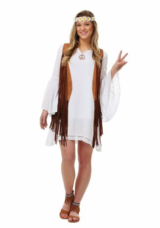 Holiday Costumes | Women’s Flower Child Costume Decades Costumes Decades Costumes