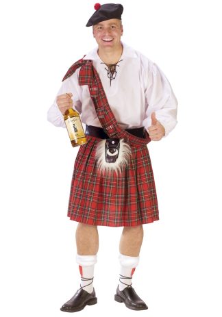 International Costumes | Big Shot Scot Costume for Adults Funny Costumes Funny Costumes