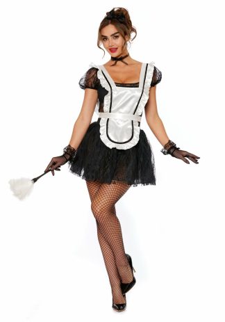 International Costumes | Femme de Menage Costume for Women Board Game Costumes Board Game Costumes