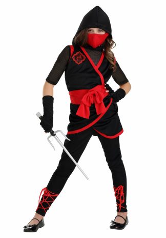 International Costumes | Girl’s Stealth Ninja Costume Girl Girl