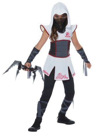 International Costumes | White Ninja Girls Costume Girl Girl