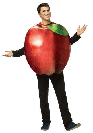 Religion Costumes | Adult Get Real Apple Costume Easy Halloween Costumes Easy Halloween Costumes