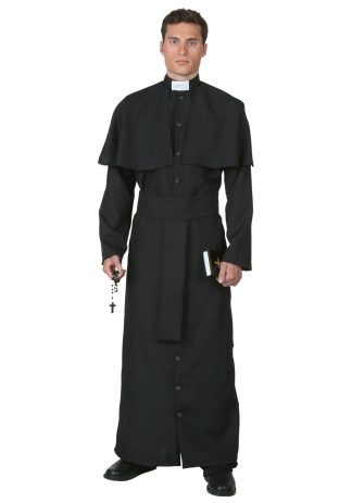 Religion Costumes | Deluxe Priest Costume for Men Mens Mens