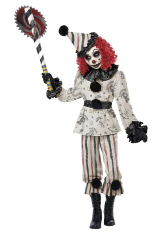 Scary Costumes | Creeper Clown Costume for Kids Girl Girl