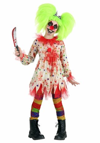 Scary Costumes | Creepy Killer Clown Costume for Girls Girl Girl