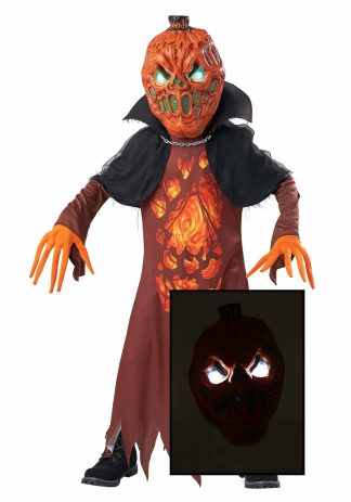 Scary Costumes | Demon Pumpkin Costume for Kids Boy Boy