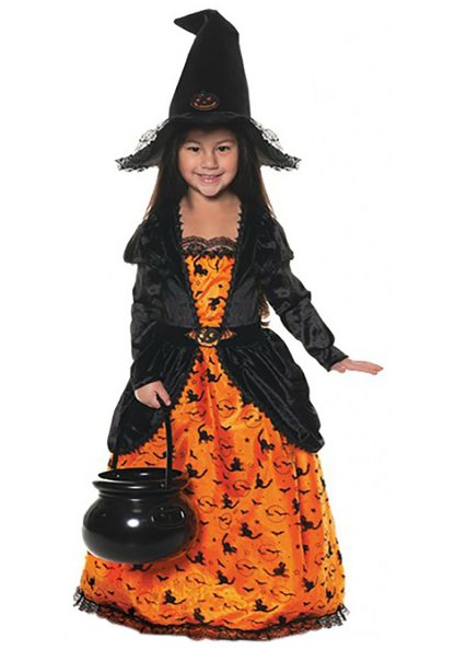 Scary Costumes | Girl’s Pumpkin Witch Costume Girl Girl