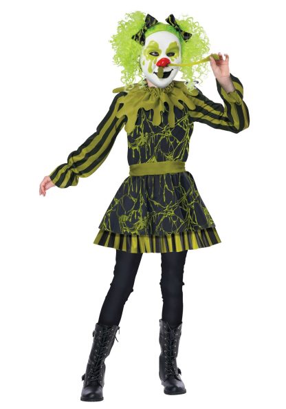 Scary Costumes | Girl’s Snots Of Fun Clown Costume Funny Costumes Funny Costumes