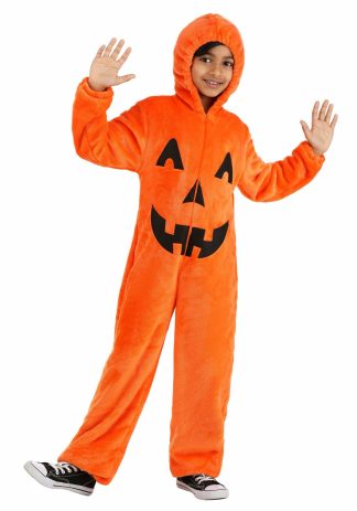 Scary Costumes | Jack-o-Lantern Onesie Costume for Kids Boy Boy