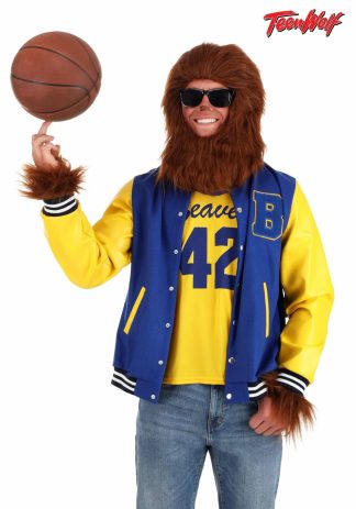 Scary Costumes | Letterman’s Jacket Teen Wolf Costume for Adults Decades Costumes Decades Costumes