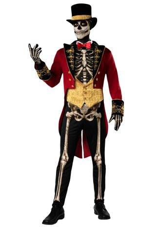 Scary Costumes | Men’s Skeleton Ringmaster Costume Funny Costumes Funny Costumes