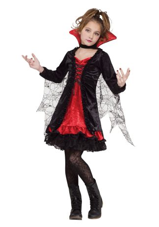 Scary Costumes | Vampire Web Costume for Girls Girl Girl