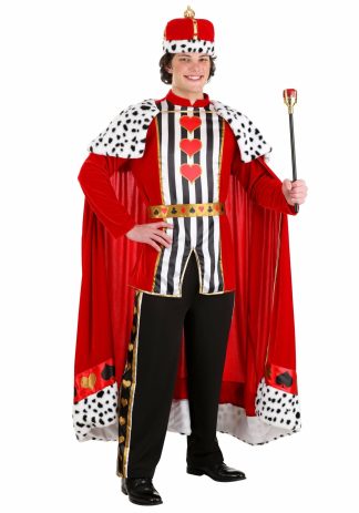 Storybook & Fairytale Costumes | Adult Premium King of Hearts Costume Mens Mens