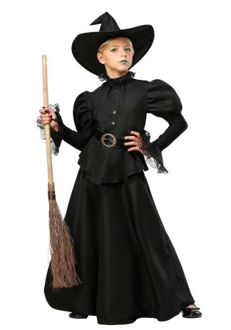 Storybook & Fairytale Costumes | Classic Black Witch Costume for Girls Girl Girl