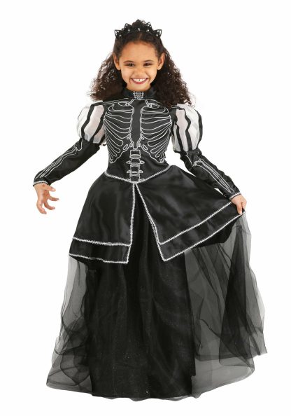 Storybook & Fairytale Costumes | Girl’s Skeleton Princess Costume Girl Girl