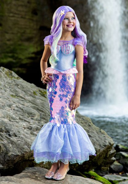 Storybook & Fairytale Costumes | Girls Sparkling Mermaid Costume Girl Girl